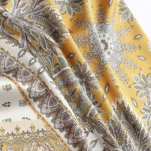 Boho Paisley Ruched Slit Midi
Skirt, Size: 2X - Picture 16 of 17